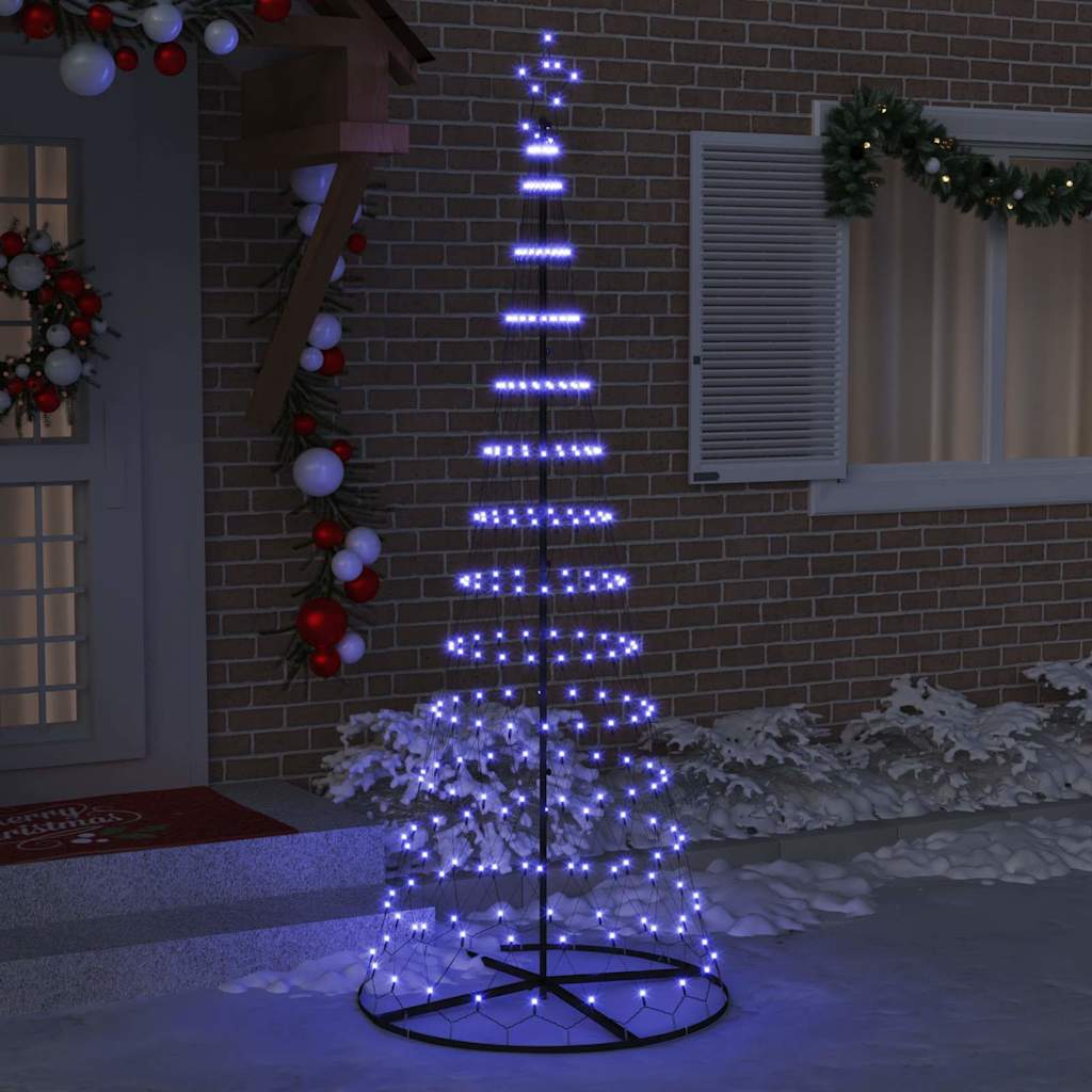 LED Χριστουγεννιάτικο Δέντρο με 295 LED Μπλε 250 cm Μέταλλο - Pakobazaar