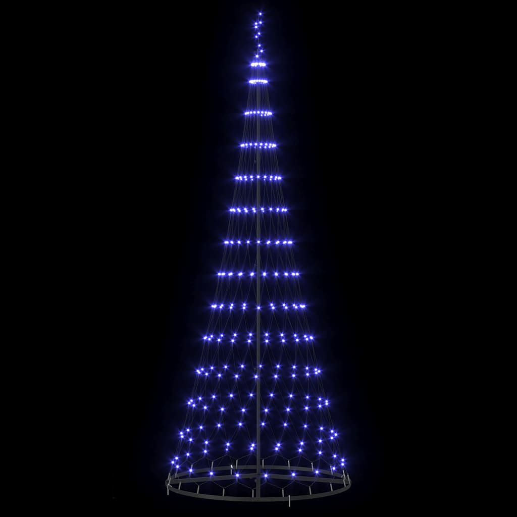LED Χριστουγεννιάτικο Δέντρο με 295 LED Μπλε 250 cm Μέταλλο - Pakobazaar