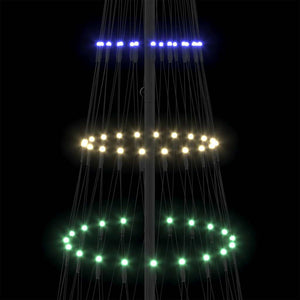 LED Χριστουγεννιάτικο Δέντρο Πολύχρωμο 250 cm Μέταλλο - Pakobazaar