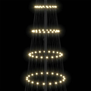 LED Χριστουγεννιάτικο Δέντρο Θερμό λευκό 302,5 εκ. Μέταλλο - Pakobazaar