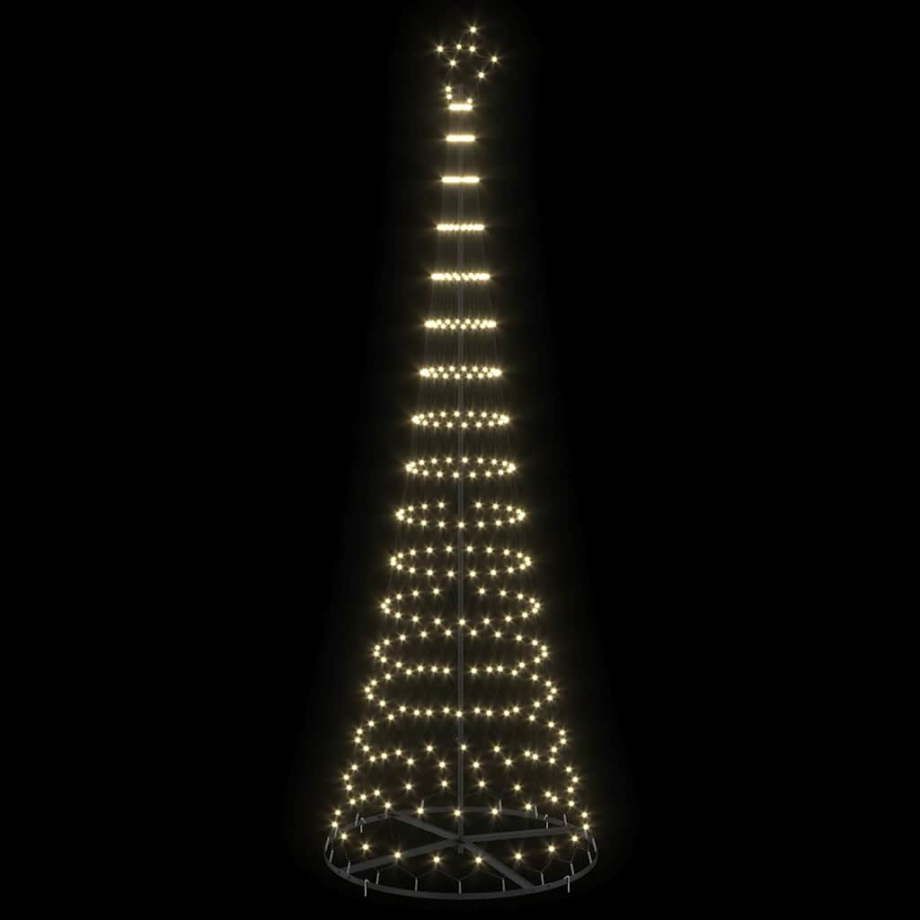 LED Χριστουγεννιάτικο Δέντρο Θερμό λευκό 302,5 εκ. Μέταλλο - Pakobazaar