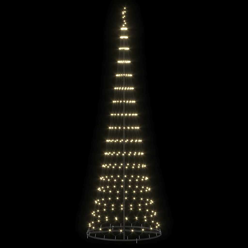LED Χριστουγεννιάτικο Δέντρο Θερμό λευκό 302,5 εκ. Μέταλλο - Pakobazaar