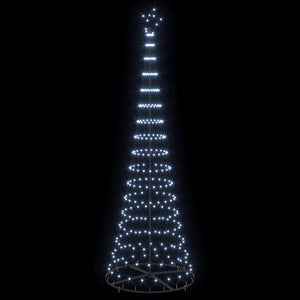LED Χριστουγεννιάτικο Δέντρο Κρύο Λευκό 302,5 εκ. Μέταλλο - Pakobazaar
