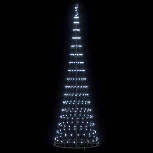 LED Χριστουγεννιάτικο Δέντρο Κρύο Λευκό 302,5 εκ. Μέταλλο - Pakobazaar