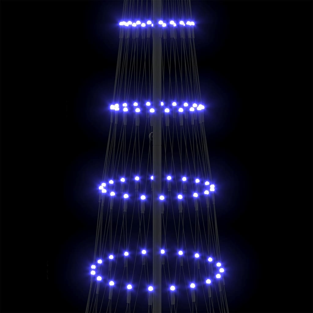 LED Χριστουγεννιάτικο Δέντρο με 355 LED Μπλε 184.5 εκ. Μέταλλο - Pakobazaar