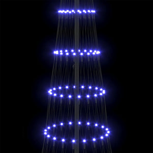 LED Χριστουγεννιάτικο Δέντρο με 355 LED Μπλε 184.5 εκ. Μέταλλο - Pakobazaar