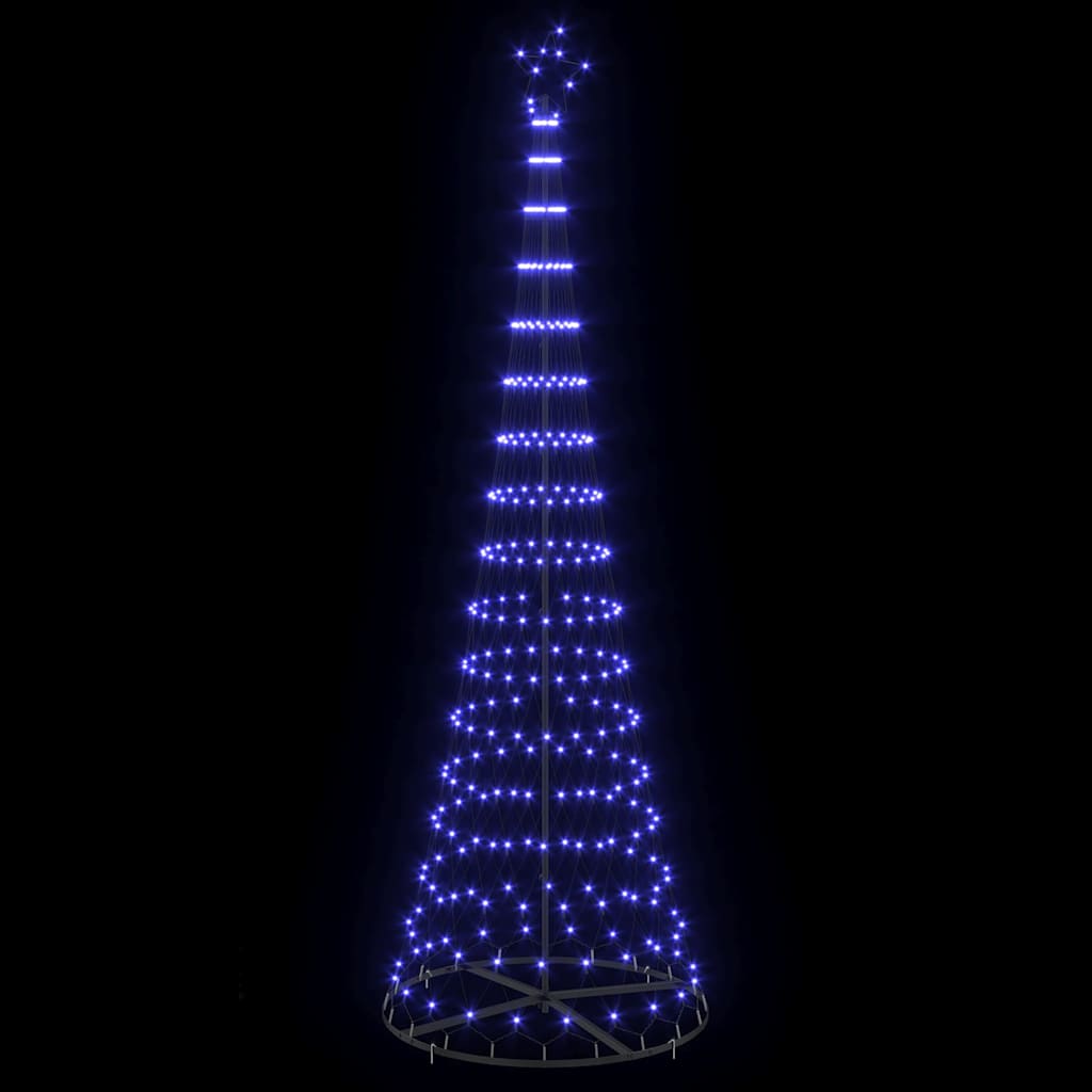 LED Χριστουγεννιάτικο Δέντρο με 355 LED Μπλε 184.5 εκ. Μέταλλο - Pakobazaar