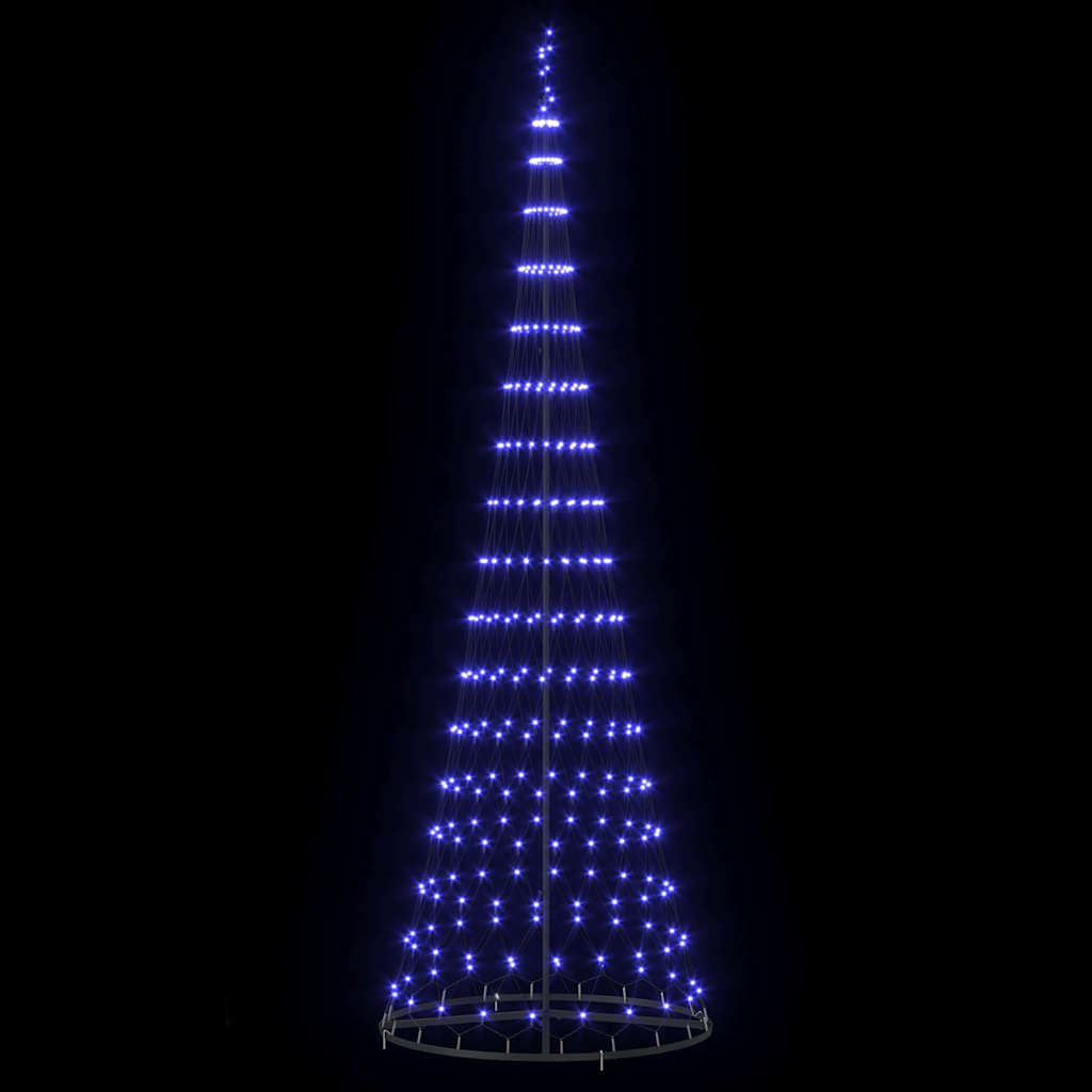 LED Χριστουγεννιάτικο Δέντρο με 355 LED Μπλε 184.5 εκ. Μέταλλο - Pakobazaar