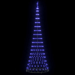 LED Χριστουγεννιάτικο Δέντρο με 355 LED Μπλε 184.5 εκ. Μέταλλο - Pakobazaar