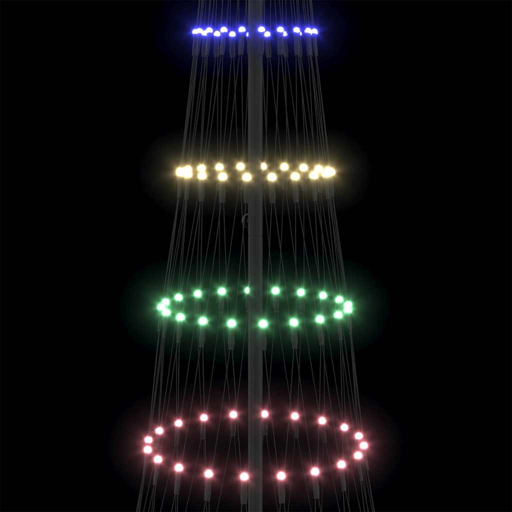 LED Χριστουγεννιάτικο Δέντρο Πολύχρωμο 302,5 εκ. Μέταλλο