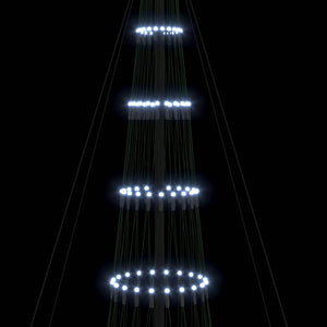 LED Χριστουγεννιάτικο Δέντρο Ψυχρό λευκό 399 εκ. Μέταλλο - Pakobazaar