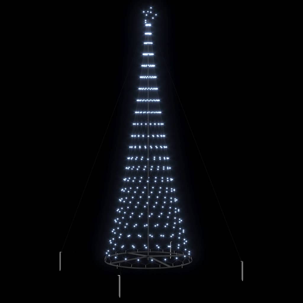 LED Χριστουγεννιάτικο Δέντρο Ψυχρό λευκό 399 εκ. Μέταλλο - Pakobazaar