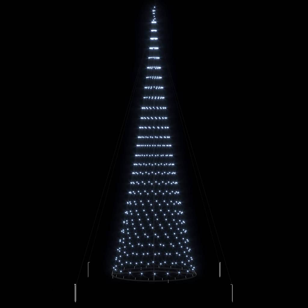 LED Χριστουγεννιάτικο Δέντρο Ψυχρό λευκό 399 εκ. Μέταλλο - Pakobazaar