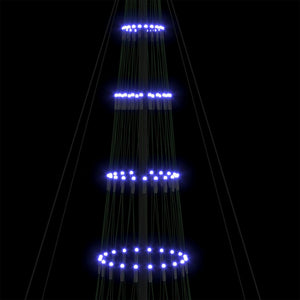 LED Χριστουγεννιάτικο Δέντρο με 455 LED Μπλε 399 εκ. Μέταλλο