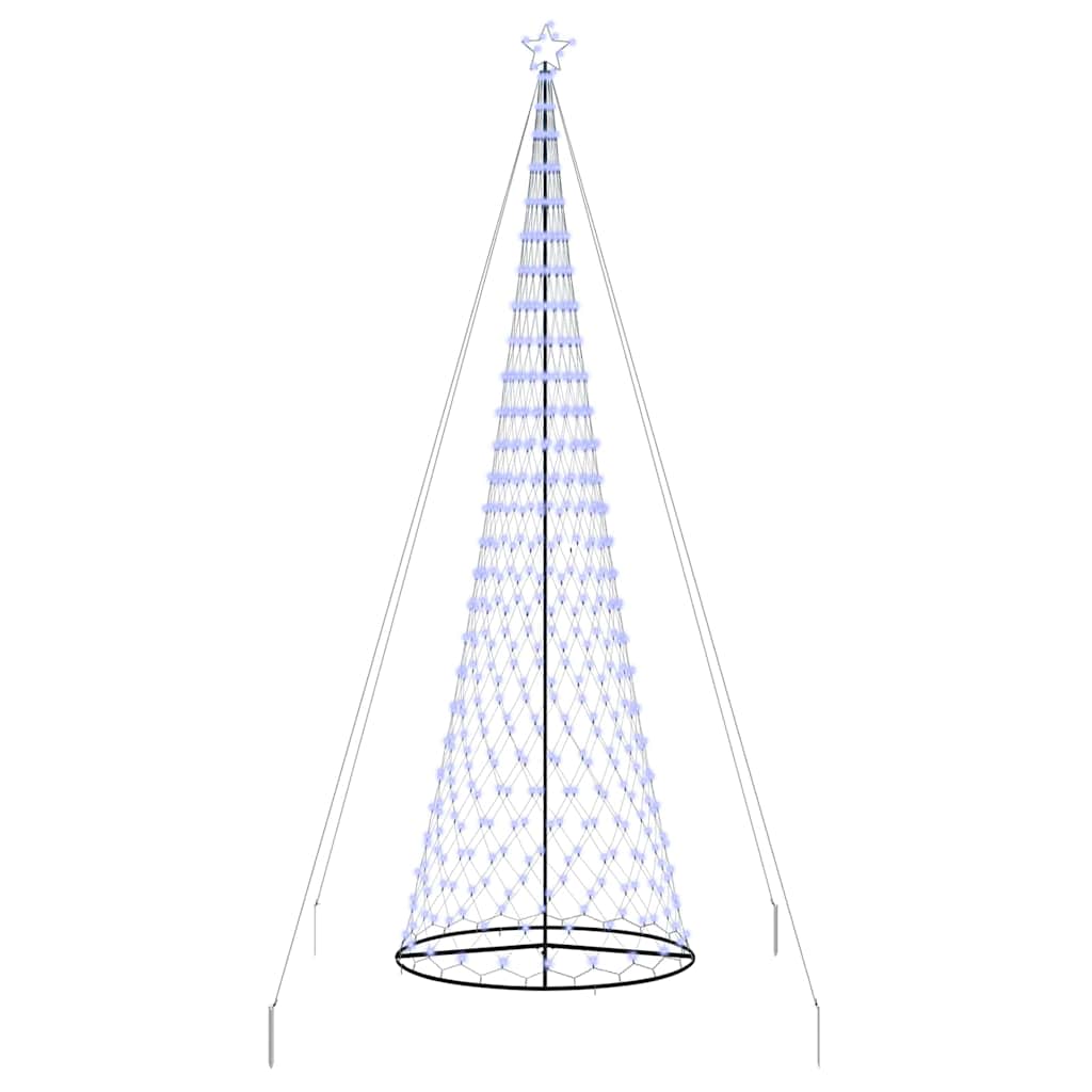 LED Χριστουγεννιάτικο Δέντρο με 455 LED Μπλε 399 εκ. Μέταλλο