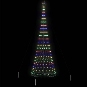 LED Χριστουγεννιάτικο Δέντρο Πολύχρωμο 184.5 εκ. Μέταλλο - Pakobazaar