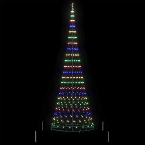 LED Χριστουγεννιάτικο Δέντρο Πολύχρωμο 184.5 εκ. Μέταλλο - Pakobazaar
