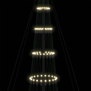 LED Χριστουγεννιάτικο Δέντρο Θερμό λευκό 500 cm Μέταλλο