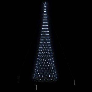 LED Χριστουγεννιάτικο Δέντρο με βάση Ψυχρό λευκό 500 cm Μέταλλο - Pakobazaar