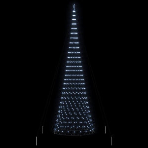 LED Χριστουγεννιάτικο Δέντρο με βάση Ψυχρό λευκό 500 cm Μέταλλο - Pakobazaar