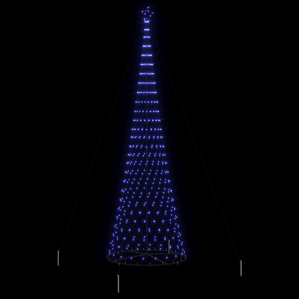 LED Χριστουγεννιάτικο Δέντρο Μπλε 500 cm Μέταλλο