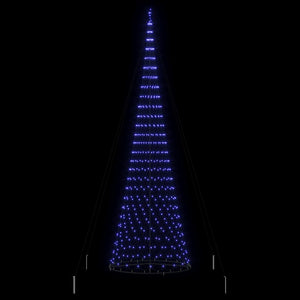 LED Χριστουγεννιάτικο Δέντρο Μπλε 500 cm Μέταλλο