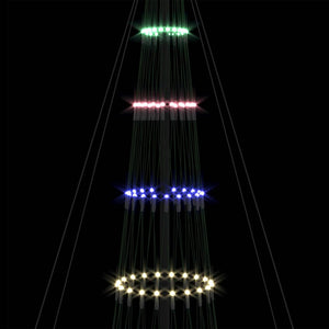 LED Χριστουγεννιάτικο Δέντρο με βάση Πολύχρωμο 500 cm Μέταλλο