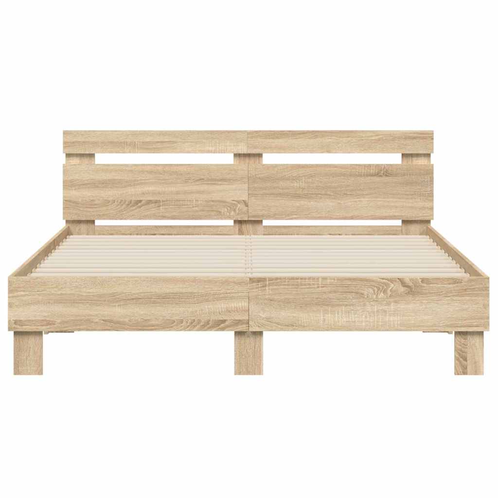Σκελετός Κρεβατιού Σονόμα 152 x 203 cm Επεξεργασμένο ξύλο - Pakobazaar