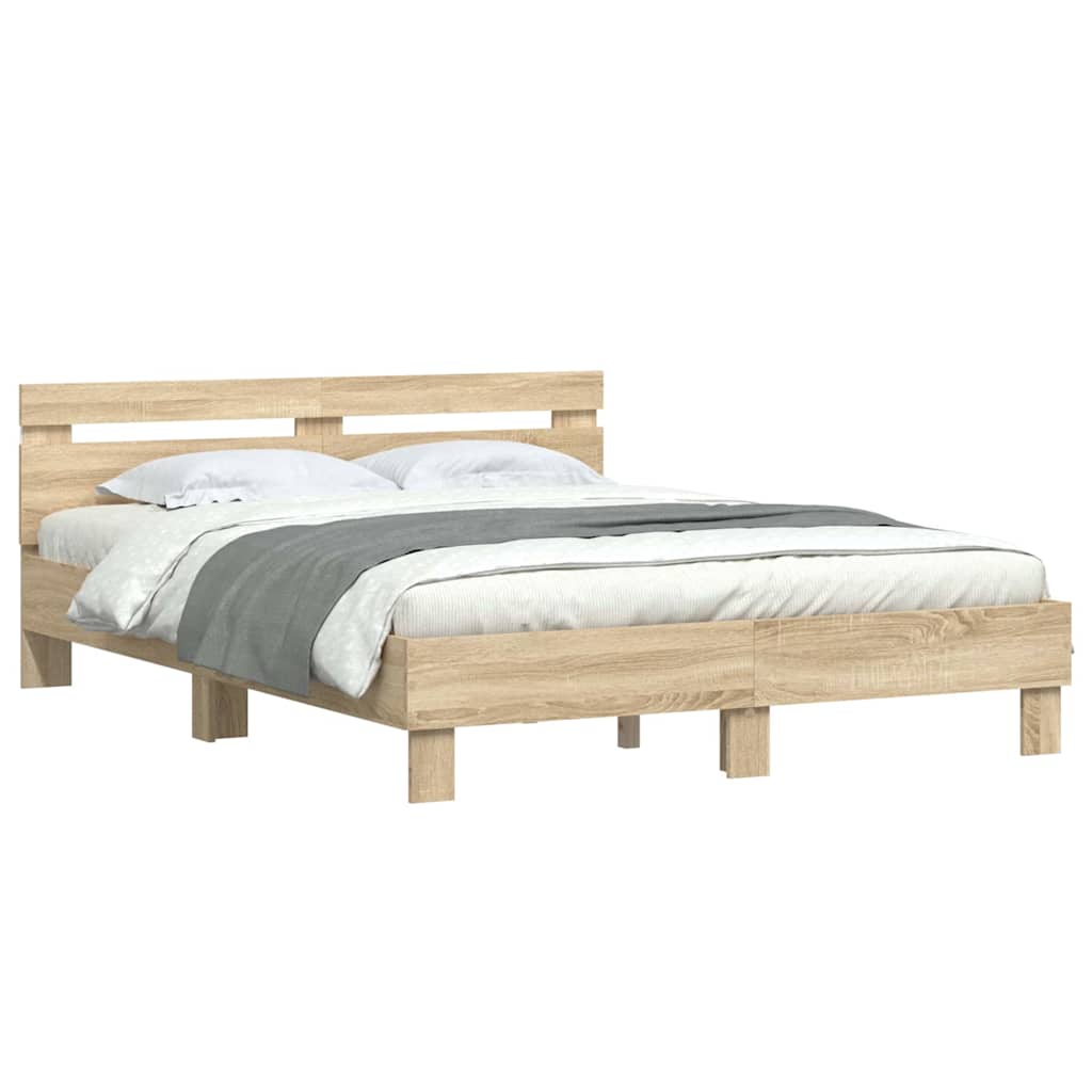 Σκελετός Κρεβατιού Σονόμα 152 x 203 cm Επεξεργασμένο ξύλο - Pakobazaar