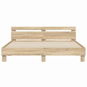 Σκελετός Κρεβατιού Σονόμα 193 x 203 cm Επεξεργασμένο ξύλο - Pakobazaar