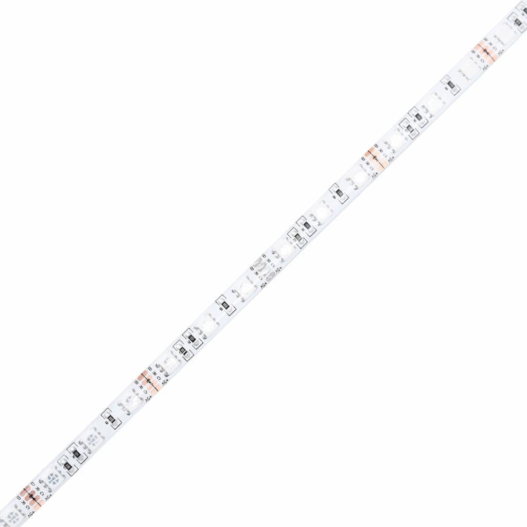 Σκελετός Κρεβατιού με led Λευκό 137 x 190 cm Επεξεργασμένο ξύλο - Pakobazaar
