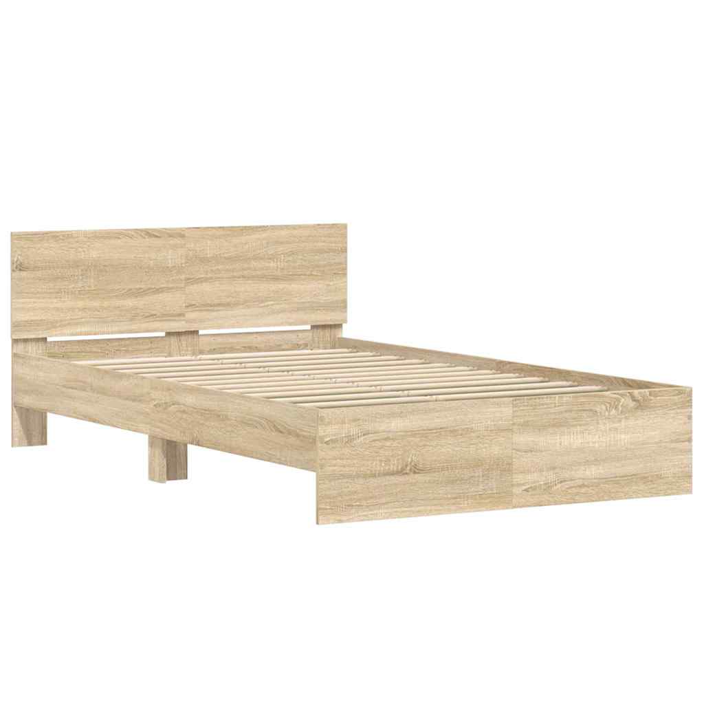 Σκελετός Κρεβατιού Σονόμα 137 x 190 cm Επεξεργασμένο ξύλο - Pakobazaar