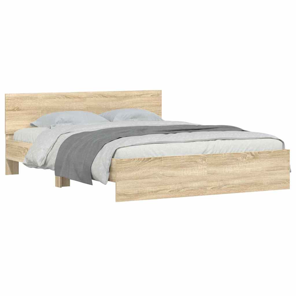 Σκελετός Κρεβατιού Σονόμα 152 x 203 cm Επεξεργασμένο ξύλο - Pakobazaar