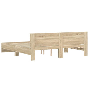 Σκελετός Κρεβατιού Σονόμα 193 x 203 cm Επεξεργασμένο Ξύλο - Pakobazaar