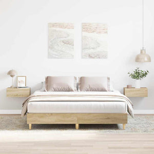Σκελετός Κρεβατιού 2 pcs Σονόμα 152 x 203 cm Επεξεργασμένο ξύλο - Pakobazaar