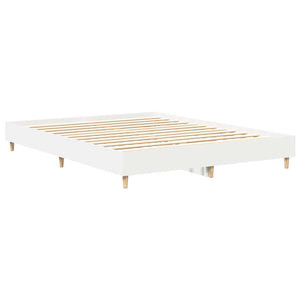 Σκελετός Κρεβατιού 2 pcs Λευκό 152 x 203 cm Επεξεργασμένο ξύλο - Pakobazaar