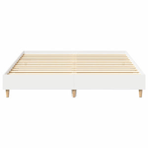 Σκελετός Κρεβατιού 2 pcs Λευκό 152 x 203 cm Επεξεργασμένο ξύλο - Pakobazaar