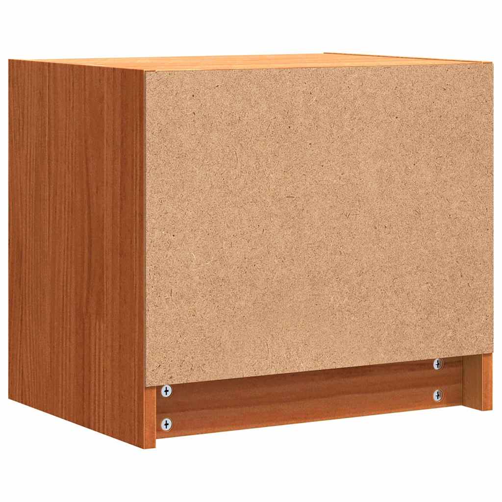 Κομοδίνα με συρτάρι Κερωτό καφέ 40 x 30.5 x 35.5 εκ Ξύλο Πεύκου - Pakobazaar