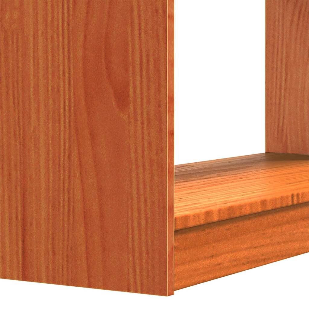 Βιβλιοθήκη Κερωτό καφέ 80 x 30 x 167,5 εκ Στερεά ξυλεία πεύκου