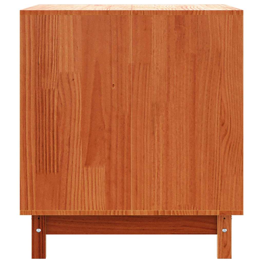 Σπίτι Σκύλου Κερωτό καφέ 90 x 60 x 67 εκ. Στερεά ξυλεία πεύκου