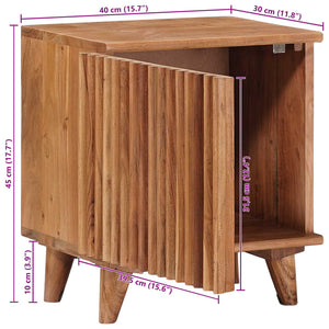 Κομοδίνο Φυσικό 40 x 30 x 45 cm - Pakobazaar