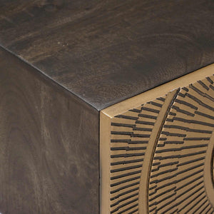 Κομοδίνο Ορείχαλκος 40 x 30 x 20 εκ - Pakobazaar