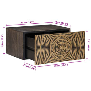 Κομοδίνο Ορείχαλκος 40 x 30 x 20 εκ - Pakobazaar