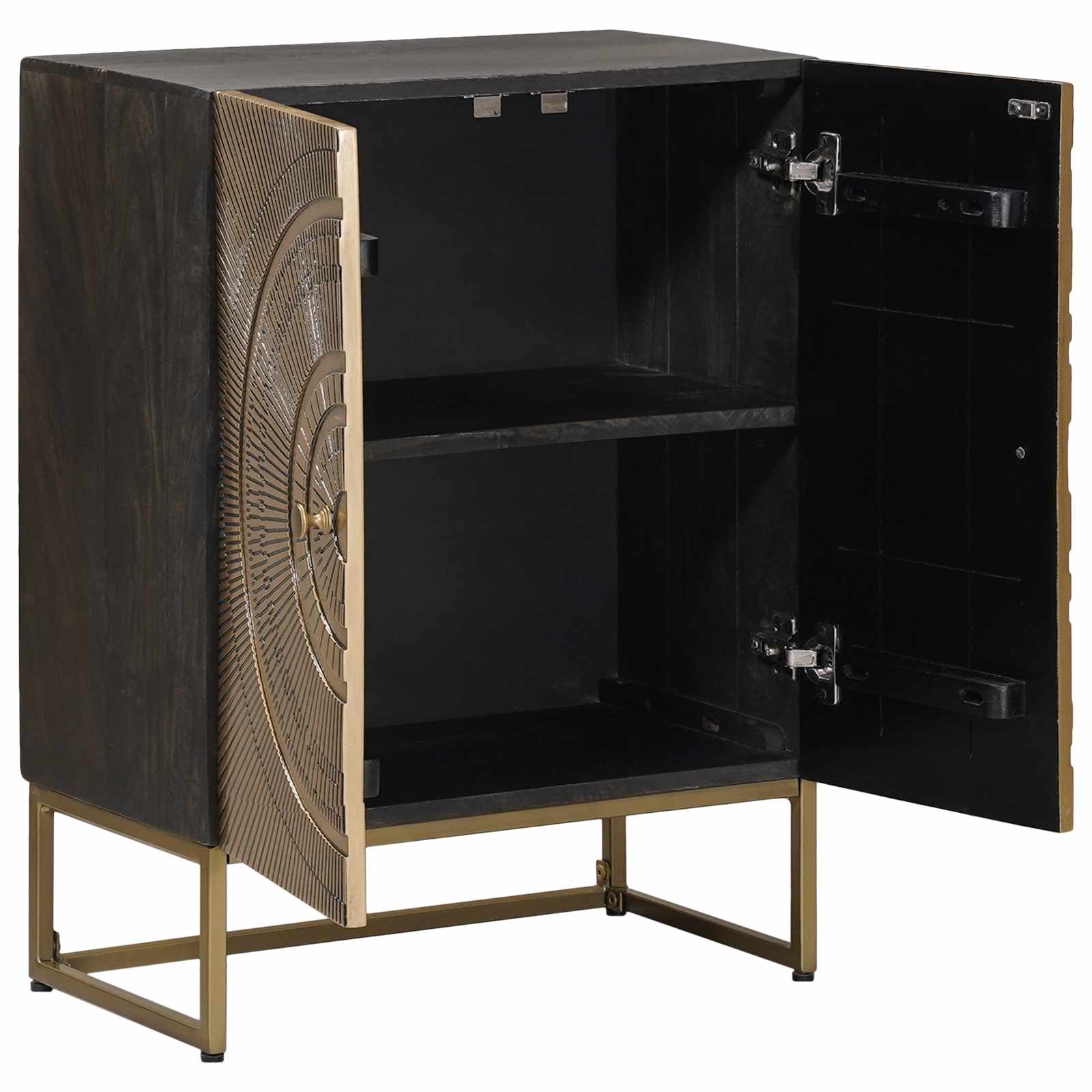 Πλαϊνό γραφείο Ορείχαλκος 53,5 x 30 x 70 εκ - Pakobazaar