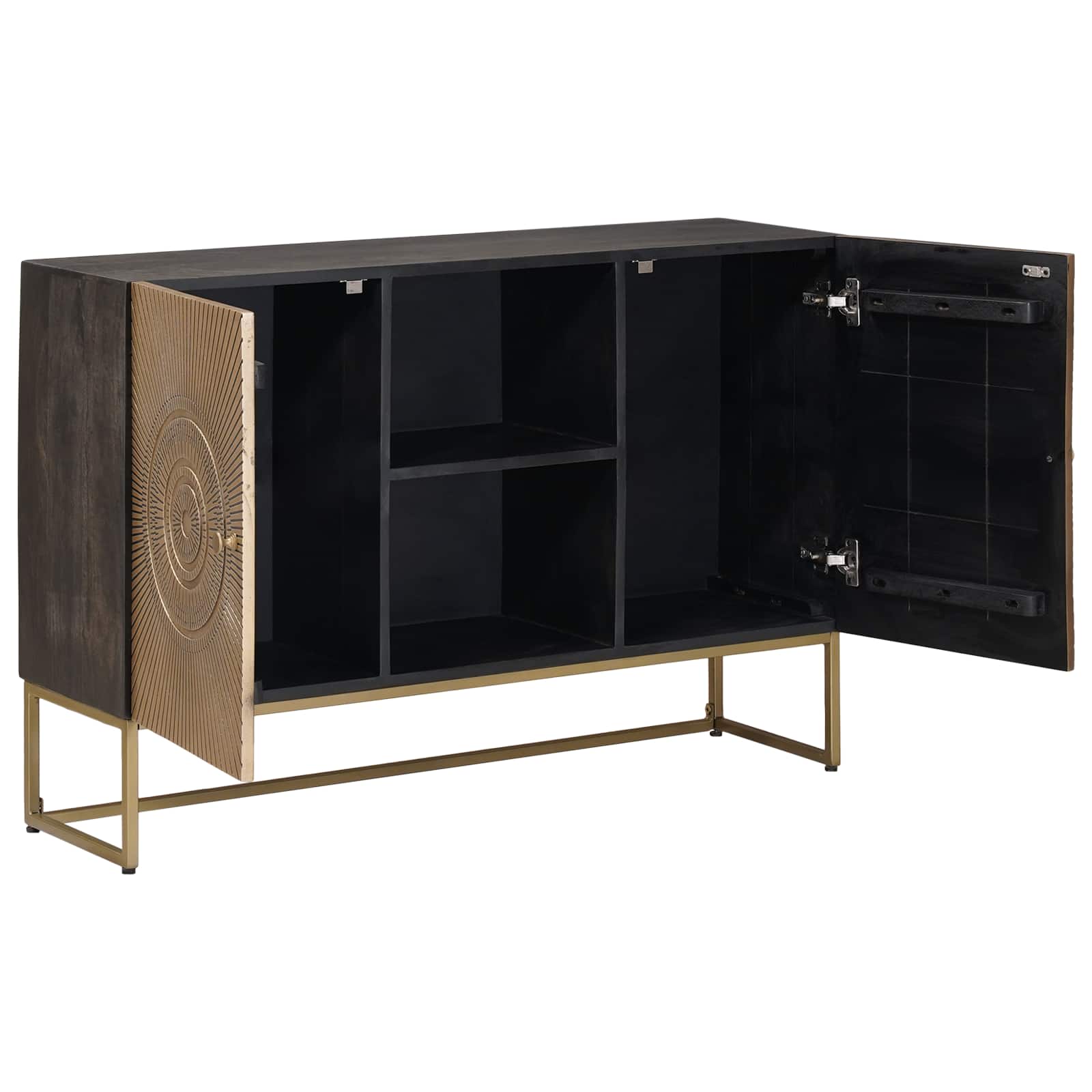 Πλαϊνό γραφείο Ορείχαλκος 105 x 30 x 70 εκ - Pakobazaar