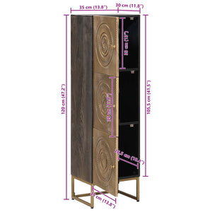 Highboard Ορείχαλκος 35 x 30 x 120 cm - Pakobazaar