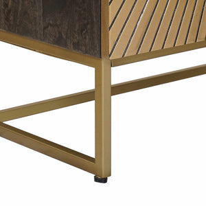 Highboard Ορείχαλκος 53,5 x 30 x 95 εκ - Pakobazaar