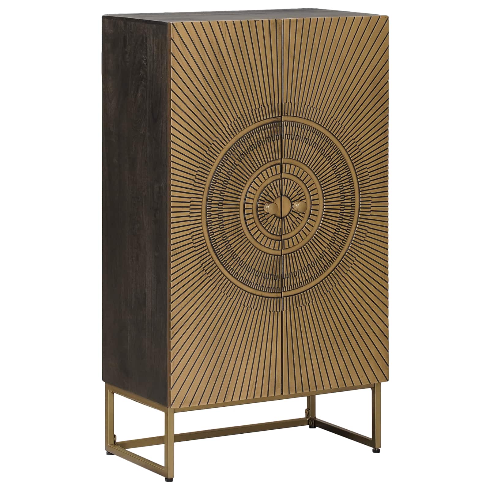 Highboard Ορείχαλκος 53,5 x 30 x 95 εκ - Pakobazaar