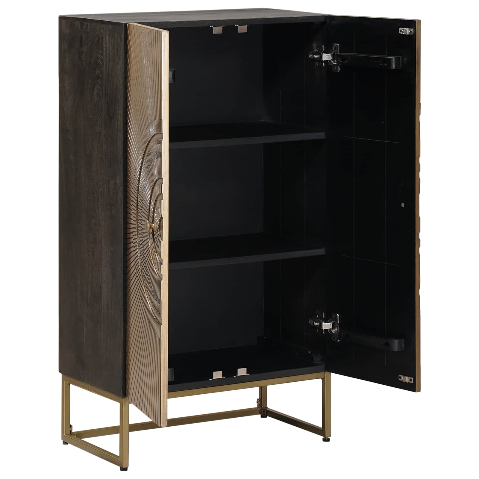 Highboard Ορείχαλκος 53,5 x 30 x 95 εκ - Pakobazaar