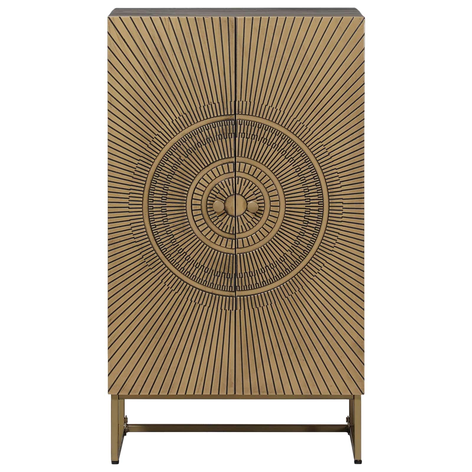 Highboard Ορείχαλκος 53,5 x 30 x 95 εκ - Pakobazaar